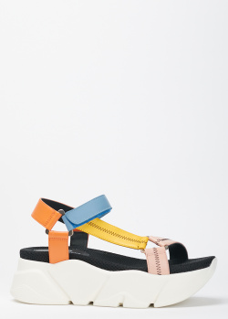 Разноцветные сандалии Voile Blanche на толстой подошве, фото